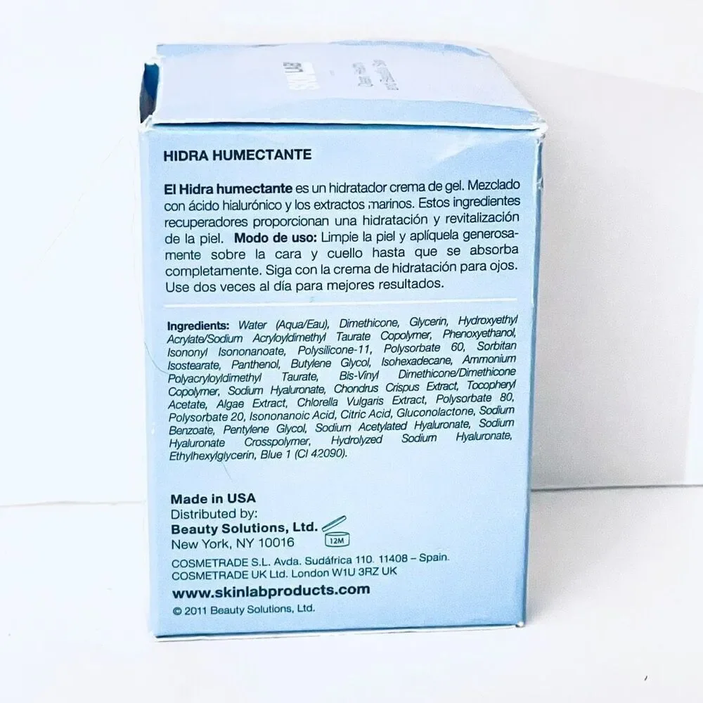 SKINLAB Hydra Moisturizer Hydrate & Replenish Hyaluronic Acid 2.25 Oz./63g